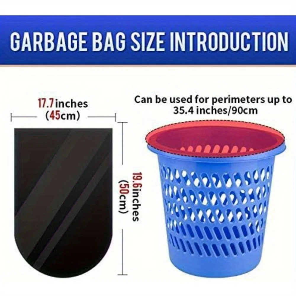 Trash Bags Polyester Garbage Bag 45x50cm 100counts/roll for Home Dormitory Use