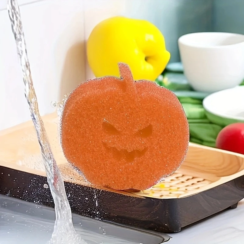 Premium Halloween Pumpkin Sponge - For Efficient Cleaning And