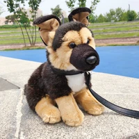 German Shepherd Dog High Fidelity Anime Cute Plushie Wolfhound Plush Toys Lifelike Animals Simulation Stuffed Doll Kawai Toy Kid 1