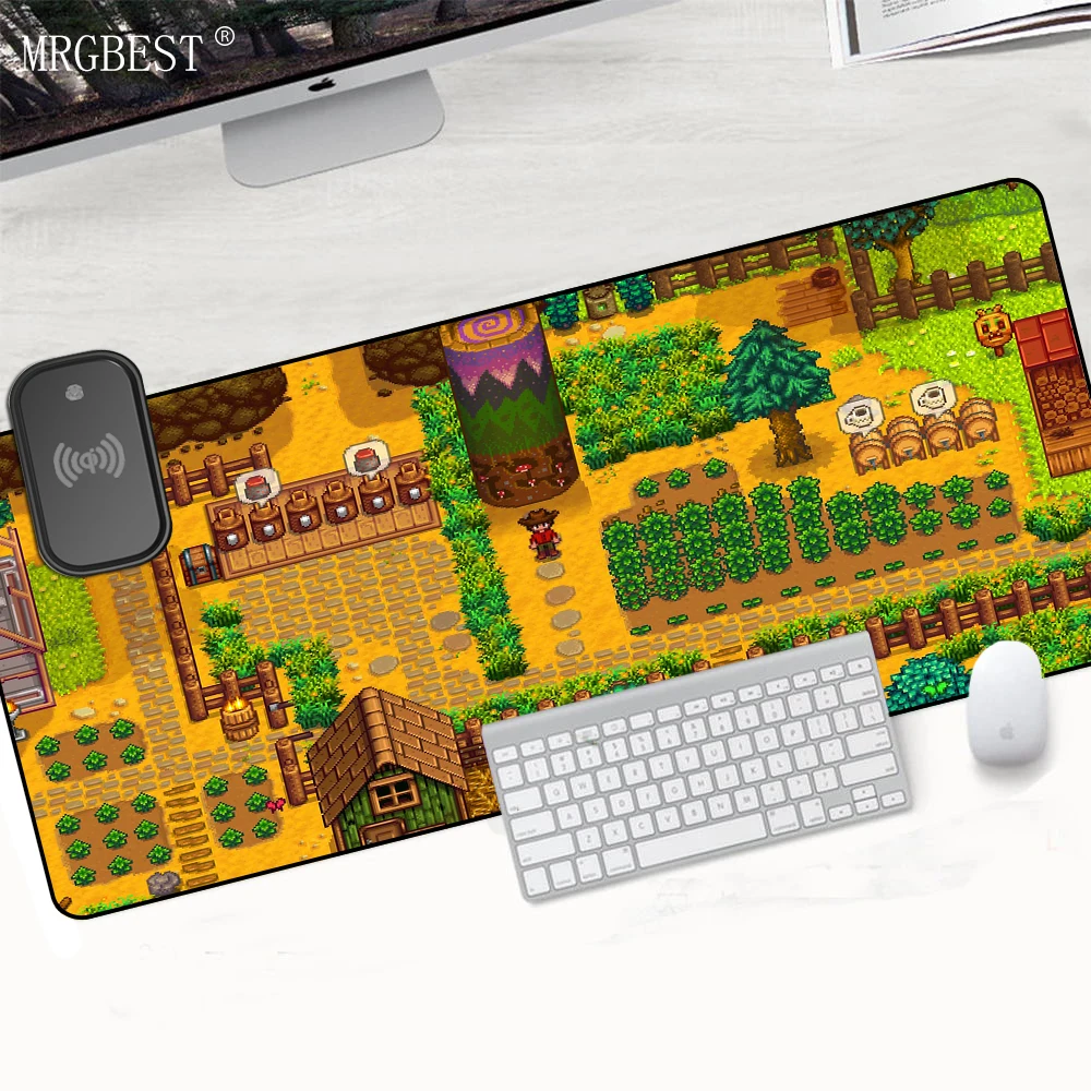 

Stardew Valley Wireless Charging Mouse Pad 900x400 Extended Pad Mouse Mats Gamer Desktops Keyboard Carpet Pc Gaming Xxl Mousepad