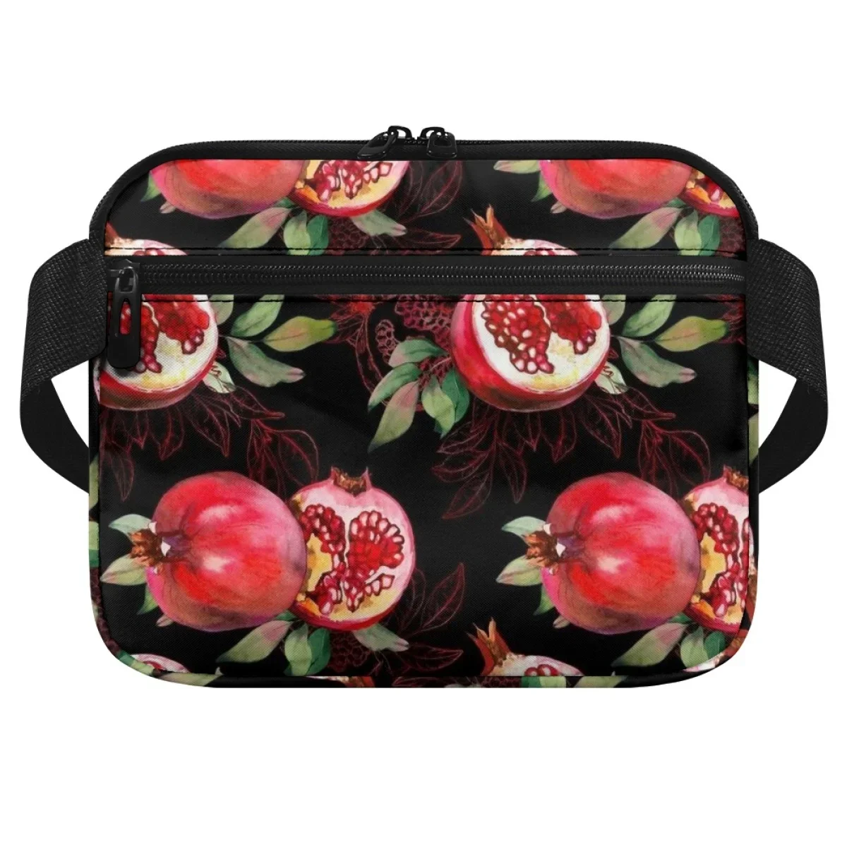 Luxury Pomegranate Flower Design Ladies Waist Bag Portable Nursing Organizer for Stethoscopes Bandage Scissors Medical Supplies