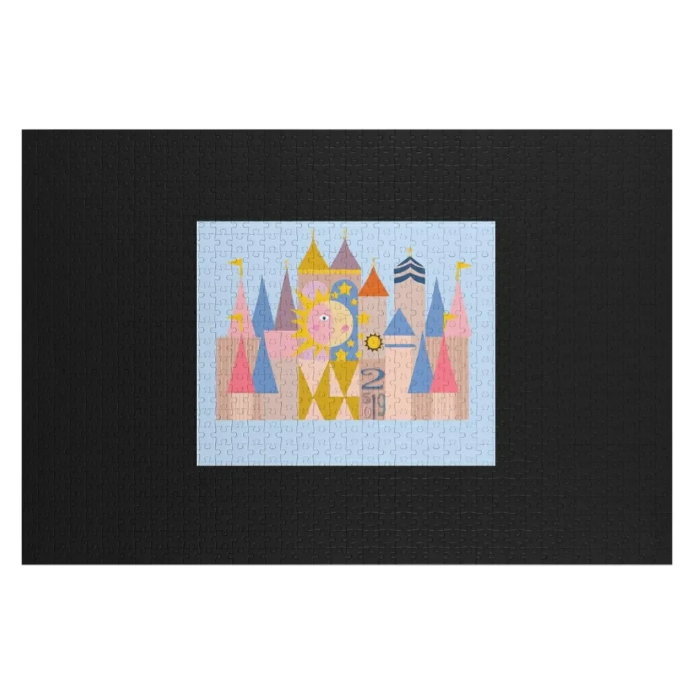 

It's a small small small world! Jigsaw Puzzle Customized Kids Gift Custom Wood Works Of Art Custom Name Wood Puzzle