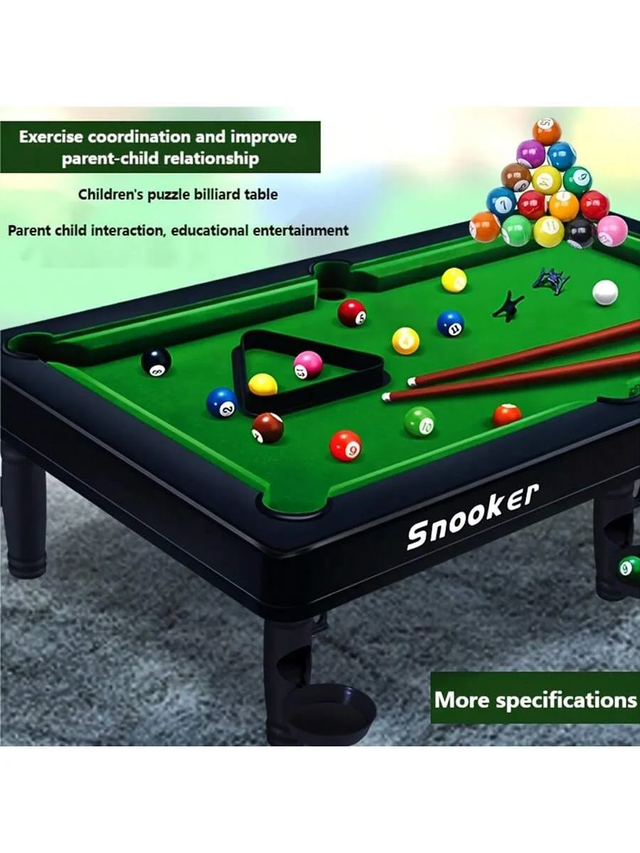Mini billiards toy set suitable for family gathering games and parent-child interactive games 4