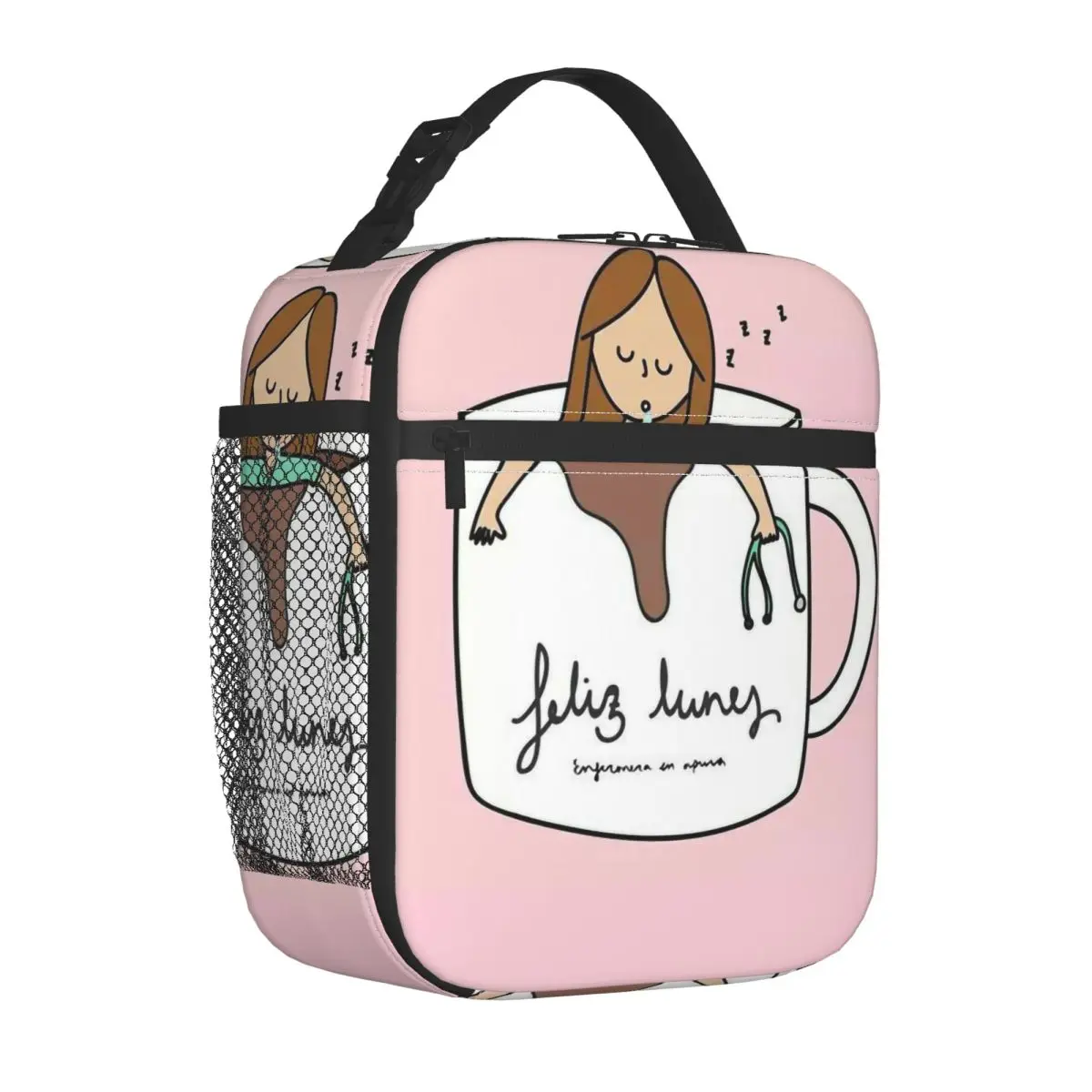 

Insulated Lunch Bags Cooler Bag Lunch Container Enfermera En Apuros Doctor Nurse Health Large Tote Lunch Box Bento Pouch Office