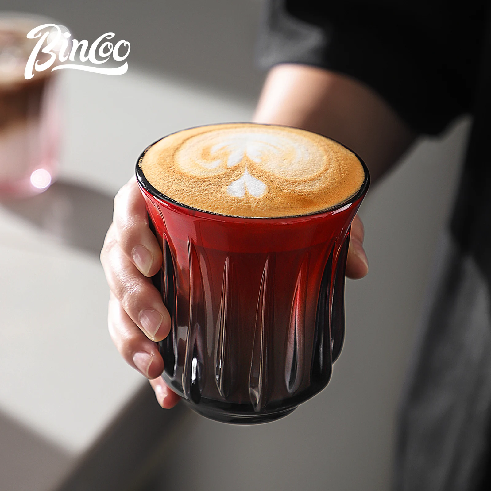 طقم فناجين قهوة زجاج فاخرمن بينكو