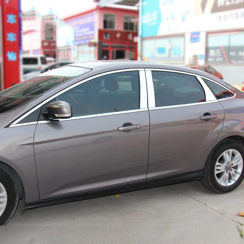

Отделка окна автомобиля из нержавеющей стали для Ford Focus Hatchback/Sedan 2012 2013 2014 2015 2016 2017 2018