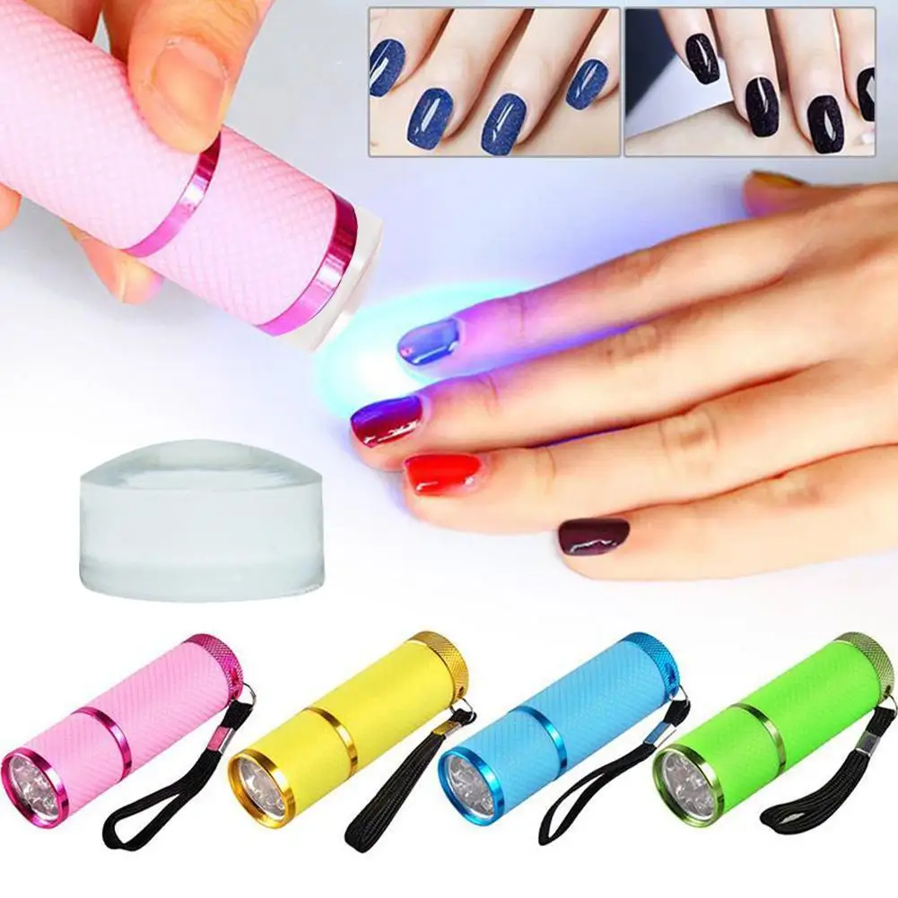 Mini Uv Led Light Uv Led Lamp Nail Dryer For Gel Nails 9 Led Flashlight