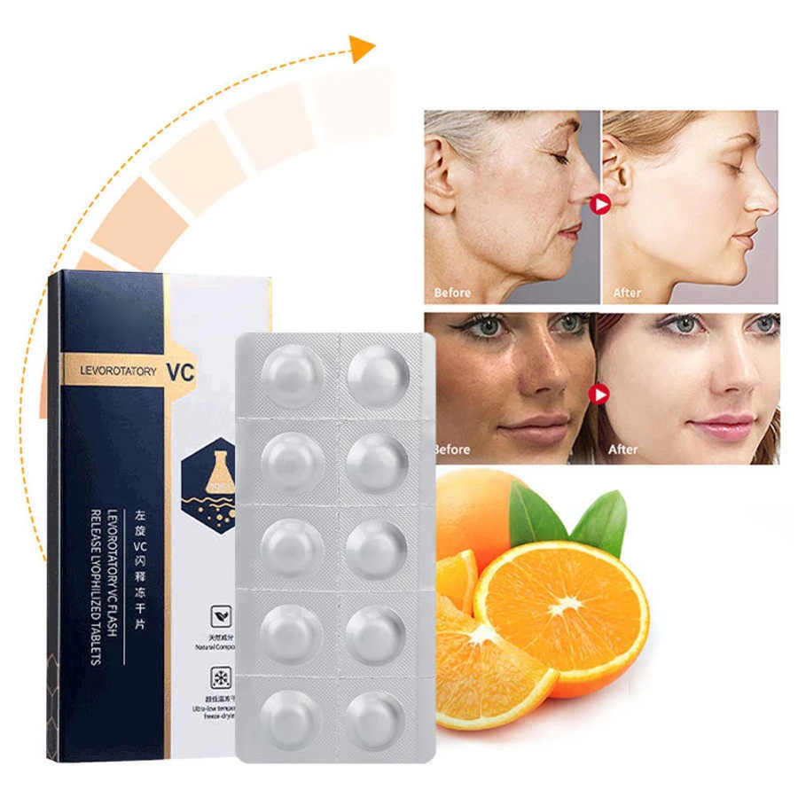 Skin Care Vitamin C Powder Tablets Brightening Simple Usage Vitamin C Reduce Melanin Powder Tablets Vc Freeze For Outside Aliexpress