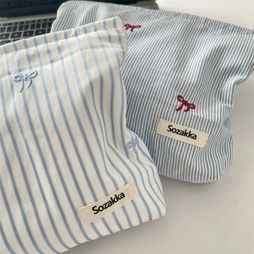 Simple Women Fashion Portable Makeup Storage Pouch Handbag Travel Organizer Cosmetic Bag Ladies Elegant Zipper Bag For Gift