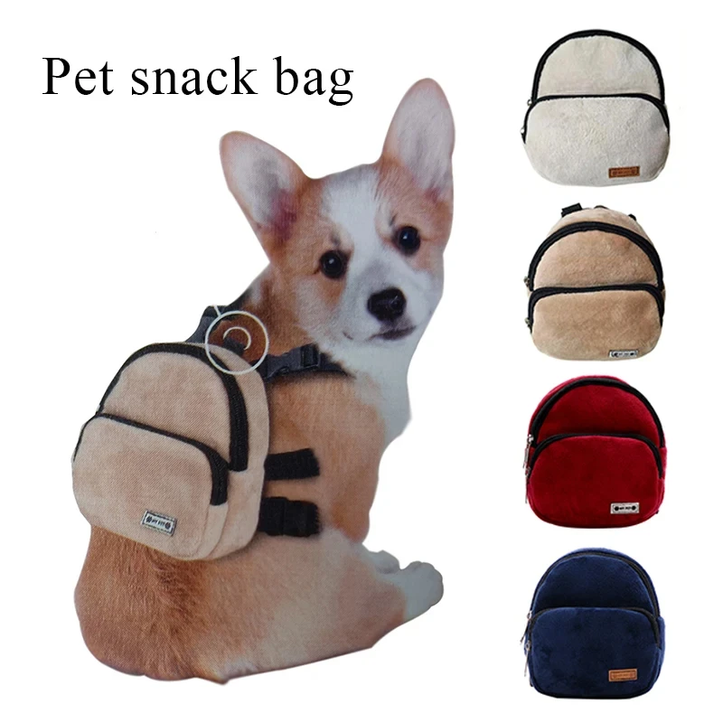 Dog Backpack Soft Pet Snack Bag Puppy Cute School Bag Convenient Large-capacity Portable Pet Carrier Outdoor Supplies pet carrier bag,pet carrying bag,pet supplies,pet backpack