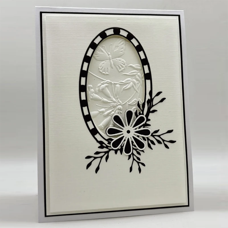 사각형 꽃 프레임 2026 봄 메탈 커팅 다이 스크랩북 엠보싱 종이 카드 앨범 공예 템플릿 컷 다이 스텐실 신제품