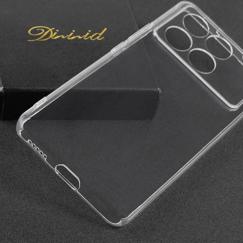 USTIYA Case for Xiaomi Poco X6 Pro 5G / Redmi K70E 5G Clear TPU Four  Corners Military-Grade Protection Cover Transparent Soft funda