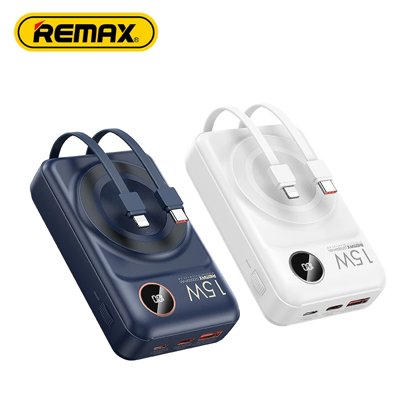 

Remax Portable Power Bank 20000Mah Rpp-591 Wireless Charger Pd Qc 22.5W Oem Multi-Compatible 2023 New Product Factory Powerbank