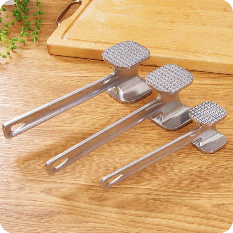 Meat Hammer Tenderizer 1Pcs Multifunction Two Sides Portable for Steak Pork Kitchen