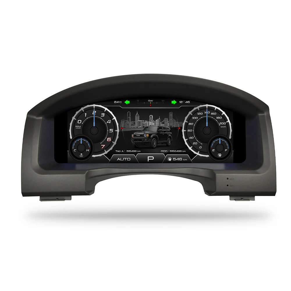 Panel de Instrumentos Digital Virtual de 12.3'' para Toyota Land Cruiser 200 LC200, Velocímetro, Pantalla LCD, Tablero de Instrumentos, ODO 2