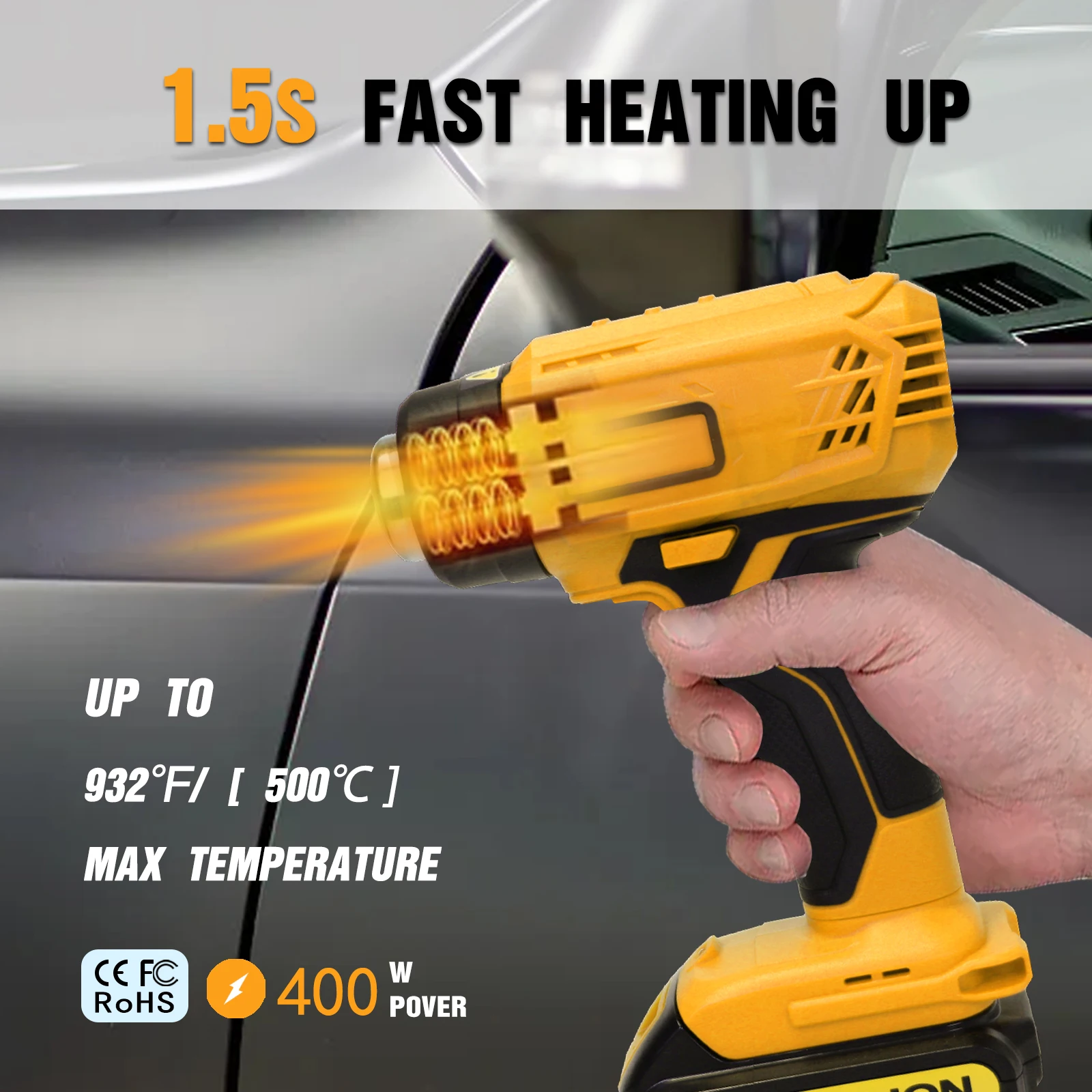 DeWalt DCE530B 20V Max Cordless Heat Gun - Foto 12