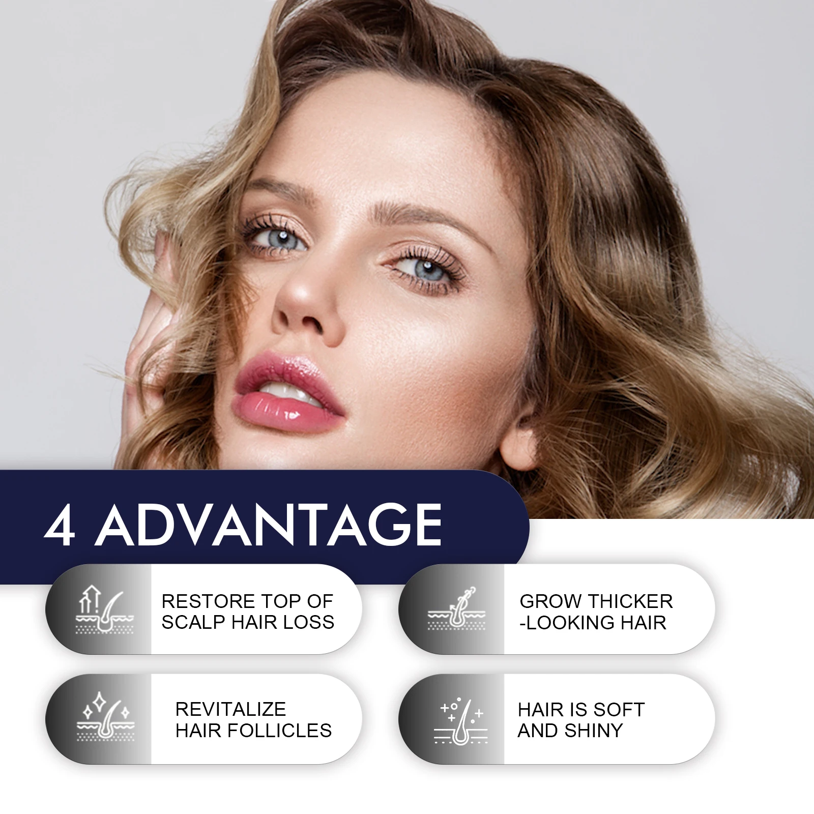 Hair Growth Spray Prevent Baldness Treatment Scalp Dry Damaged Split Hair Dense Strengthen Nourishing Smoothing Massage Liquid