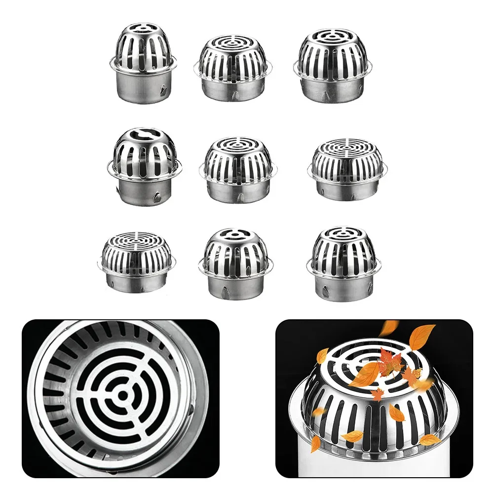 Balcony Roof Floor Drain Stainless Steel Large Displacement Anti-Blocking Outdoor Rain Bucket