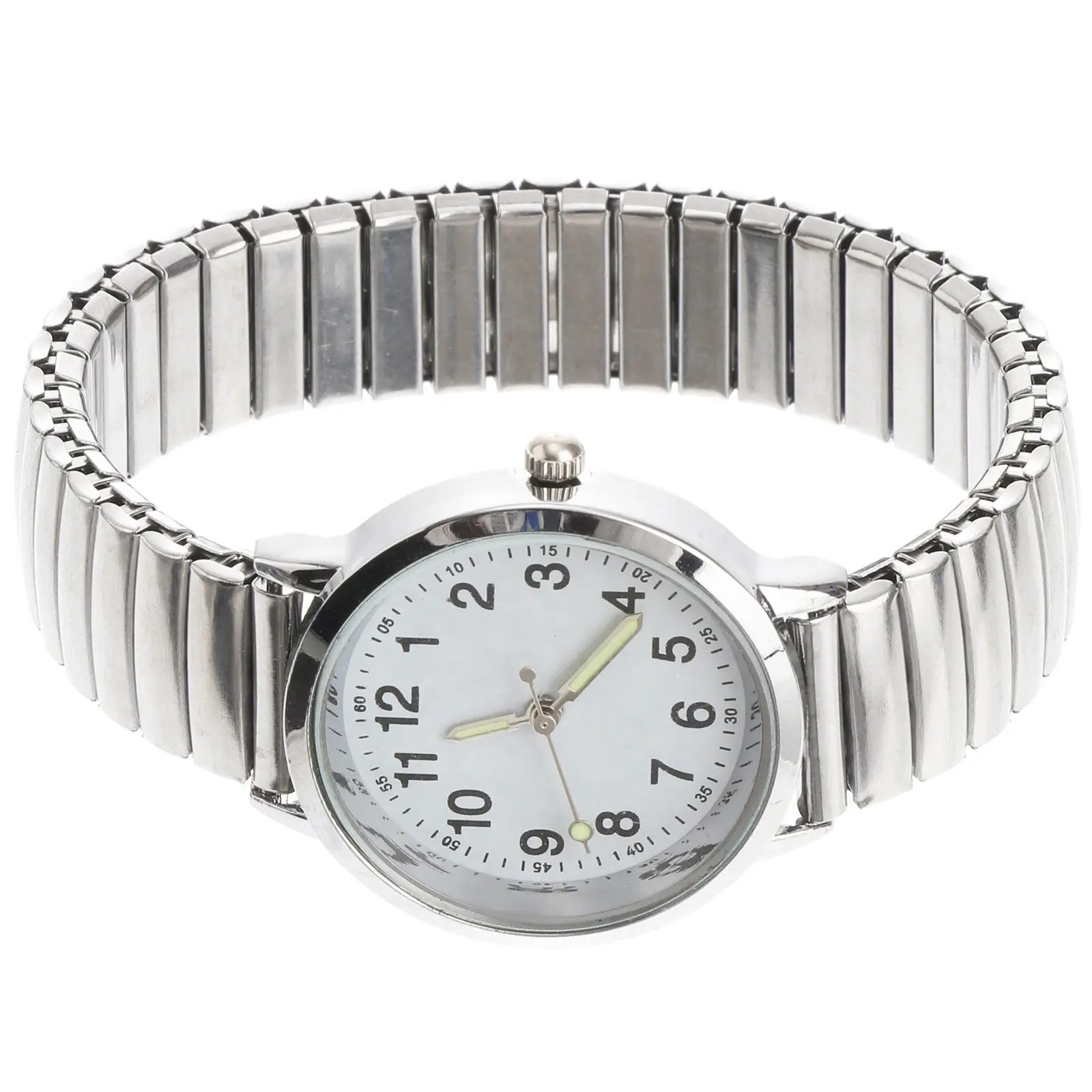 Orologio Donna Minimalista Ultra Sottile Al Quarzo - Quadrante Con Grandi Numeri E Lancetta Luminosa, Impermeabile