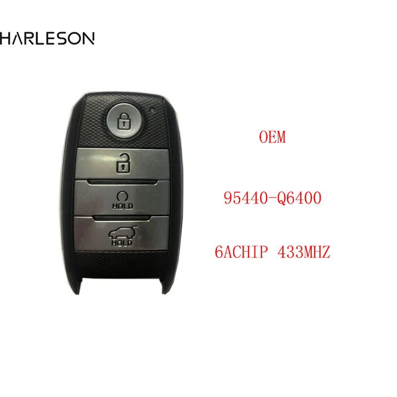 OEM 6A Chip 433MHZ95440Q6400 For KIA Seltos 2021 Genuine Smart Remote Key 4 Buttons 433MHz 95440-Q6400