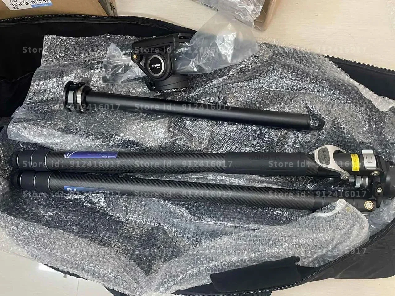 YC Onion 탄소 섬유 원스텝 사진 비디오 삼각대, 높은 페이로드, 75mm 볼, 로우 앵글 중앙 샤프트 칼럼, 155cm, 피네타 피크