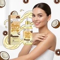 Body Oil For Dry Skin Winter Skincare Nourishing Moisturizing Coconut Donut Scent Massage Oil Holiday Gift Set For Women
