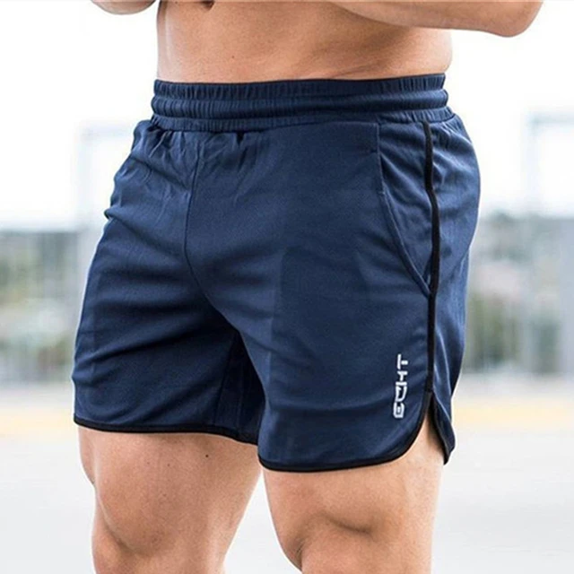 Pantalones cortos deportivos de secado rápido para hombre, ropa deportiva  de malla transpirable para correr, entrenamiento de gimnasio, novedad de  2022 - AliExpress