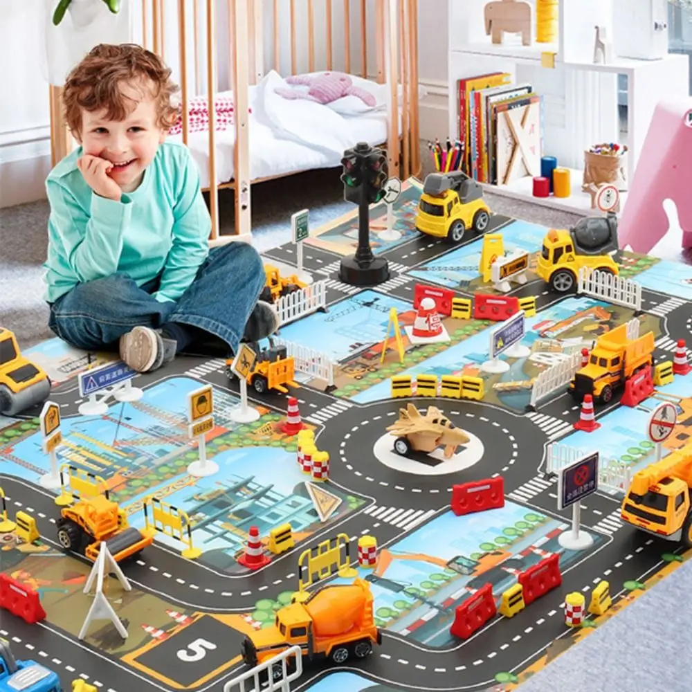 

Car Map Car Climbing Mats Baby Play Mat DIY Traffic Road Signs Road Carpet Playmat City Parking Lot Roadmap Climbing Mats Toys