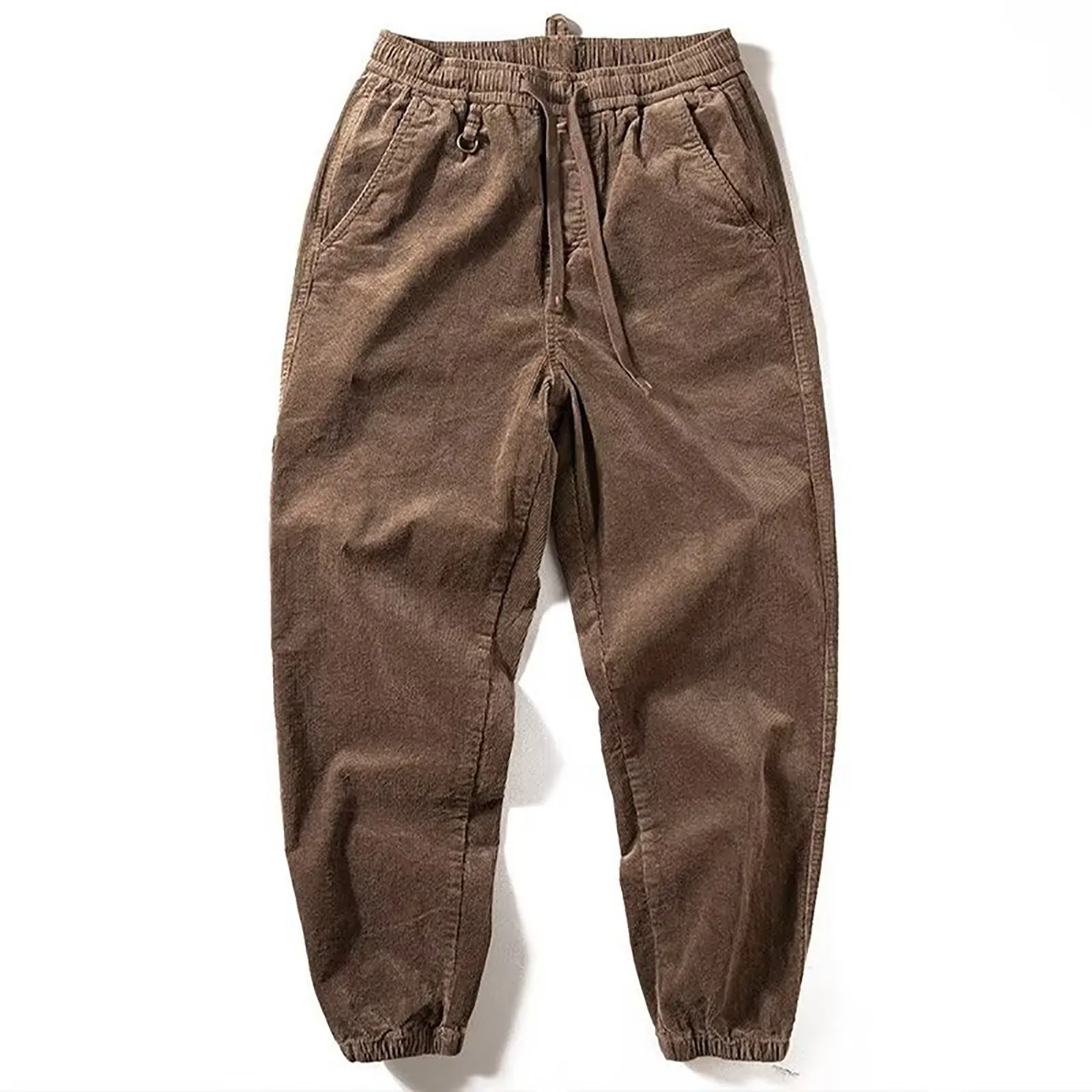 

Autumn Spring Casual Corduroy Harem Pants Men Low Waist Retro Loose Bloomers Oversize Trousers Baggy Sweatpants