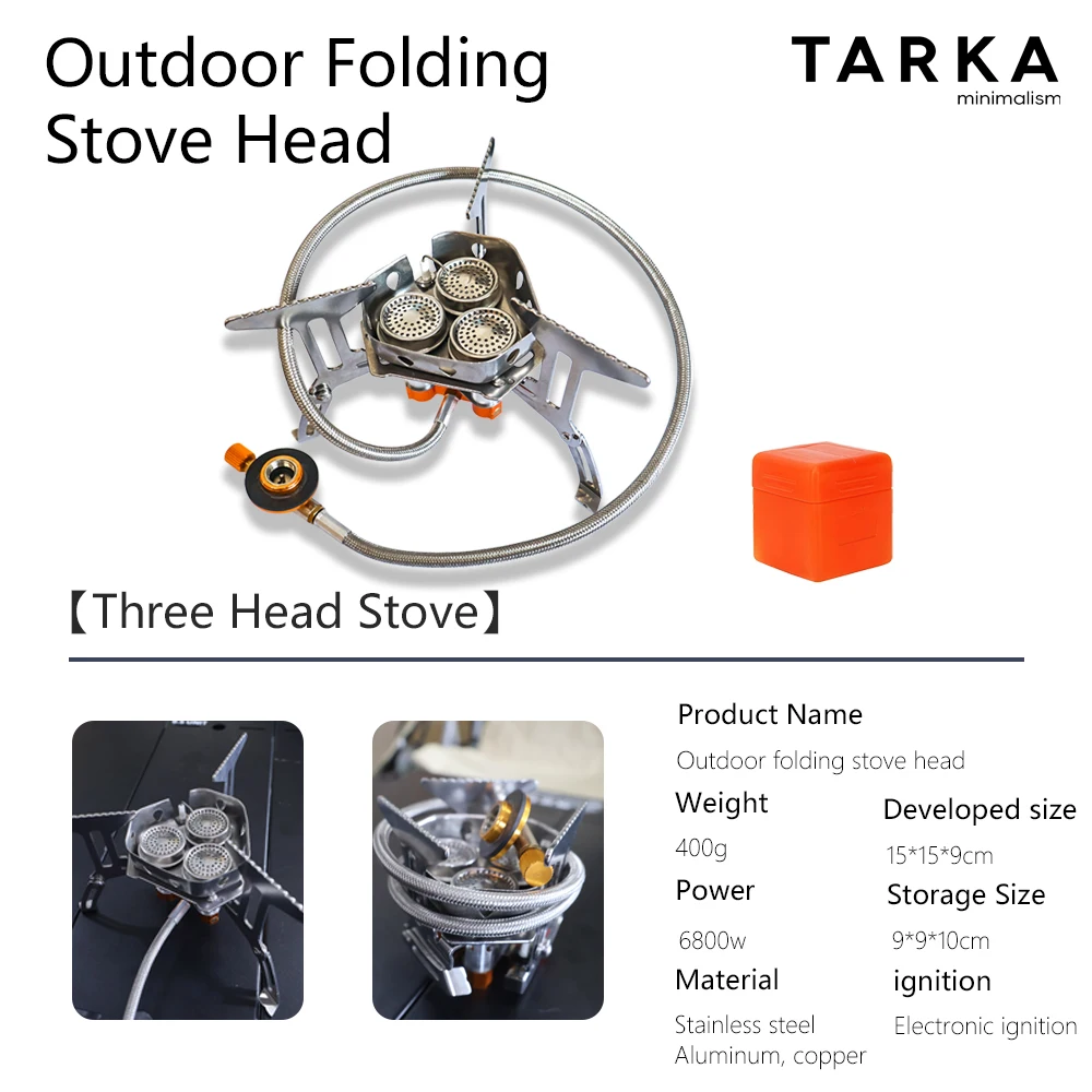 TARKA 5800W Triple Burner Camping Stove 6