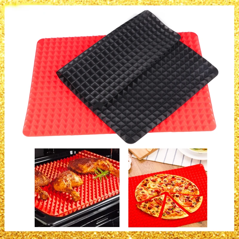 Silicone Baking Mat 1PC Bakeware Pan Nonstick Silicone Baking Mats Pads Moulds BBQ Cooking Mat Oven Baking Tray Kitchen Tool Home Bakeware
