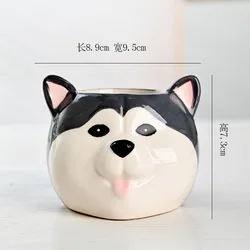 Ceramic Animal Succulent Flower Pot - Decorative Home and Office Vase (B)