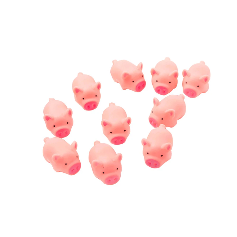 5pcs Interactive Pet Cat Dog Toy Pink Cute Flesh Pig Training Funny