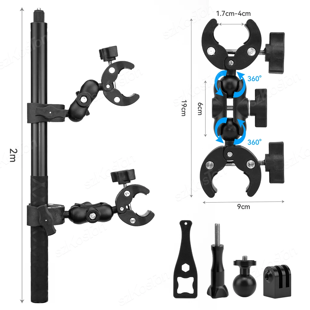 montagem, Bicicleta Action Camera Holder, DJI OSMO,