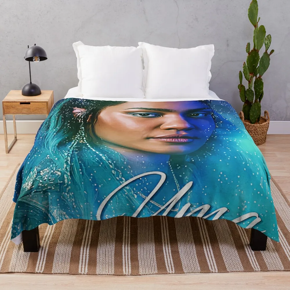 

Uma Princess - Descendants 3 Throw Blanket Giant Sofa Soft Plush Plaid Flannel Fabric Summer Blankets