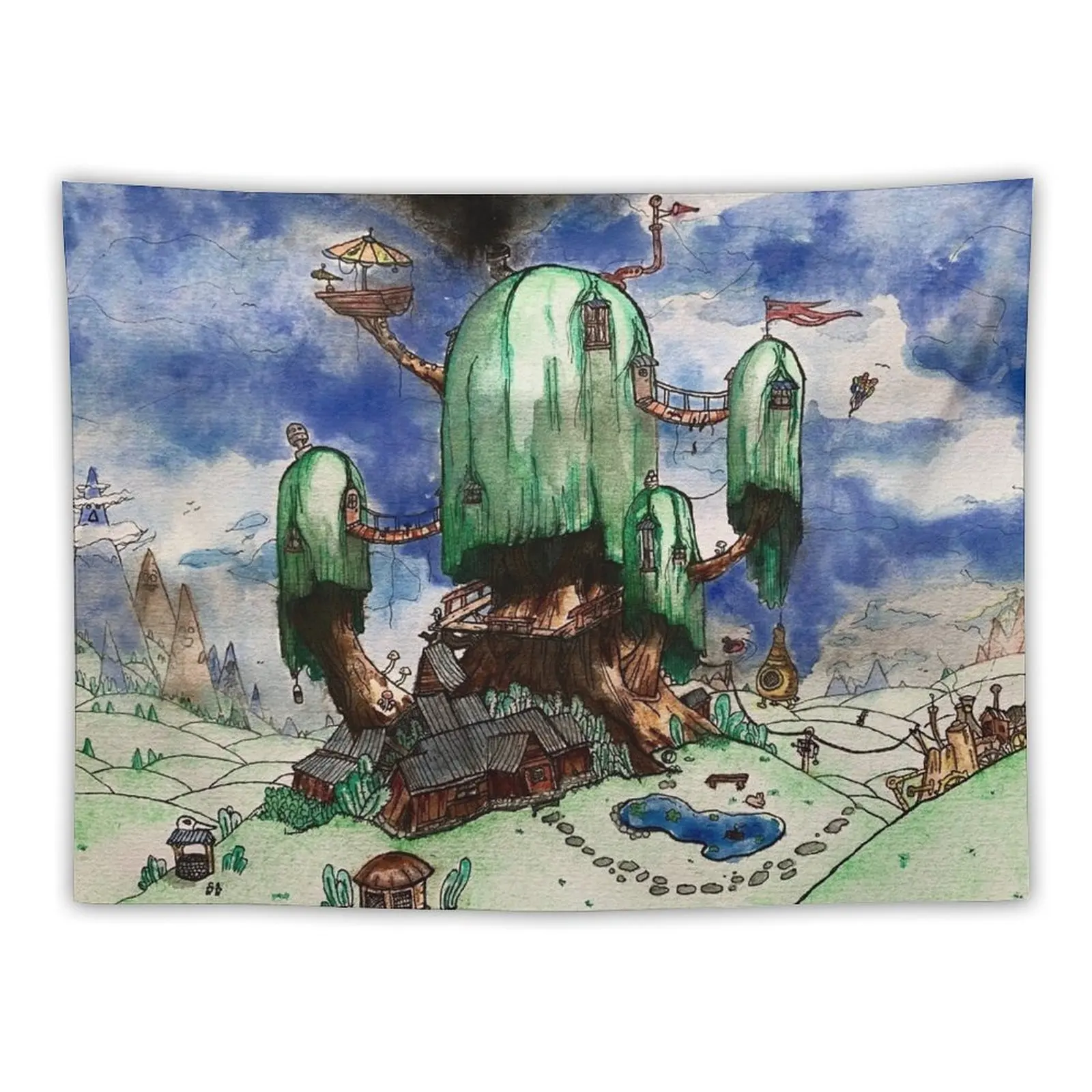 

The Tree House! Tapestry Wallpaper Korean Room Decor Decor Home Tapestry