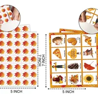 Thanksgiving bingo game Card set Party bingo for 24 people 2