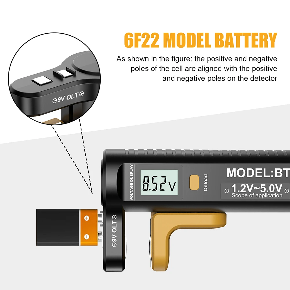 P2 Pcs Battery Detector AA AAA Battery Tester
