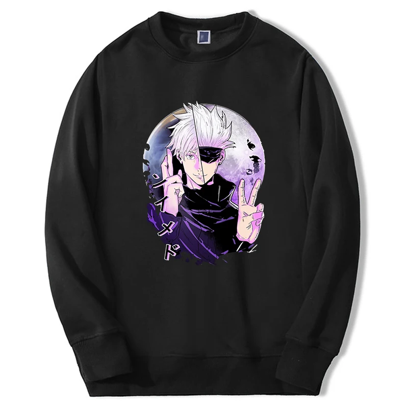 

Jujutsu Kaisen Japan Hot Anime Sweatshirts Men Women Gojo Satoru Manga Graphic Hoodie Long Sleeve Fleece Sudaderas Sportswear