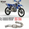 Slip For Yamaha YZ450F WR450F 2007 - 2015 Motorcycle Escape Moto Exhaust Titanium alloy Front Link Pipe Connect Original Muffler