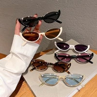 Petites lunettes de soleil yeux de chat pour hommes et femmes, Vintage, à la mode, cyclisme, demi-monture, nouvelle collection 3