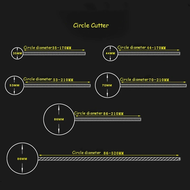 Adjustable Circle Cutter Round Knife Badge Button Maker Tools Figure Cutter for Photo Paper Cutting Knife Scrap Circle of Models