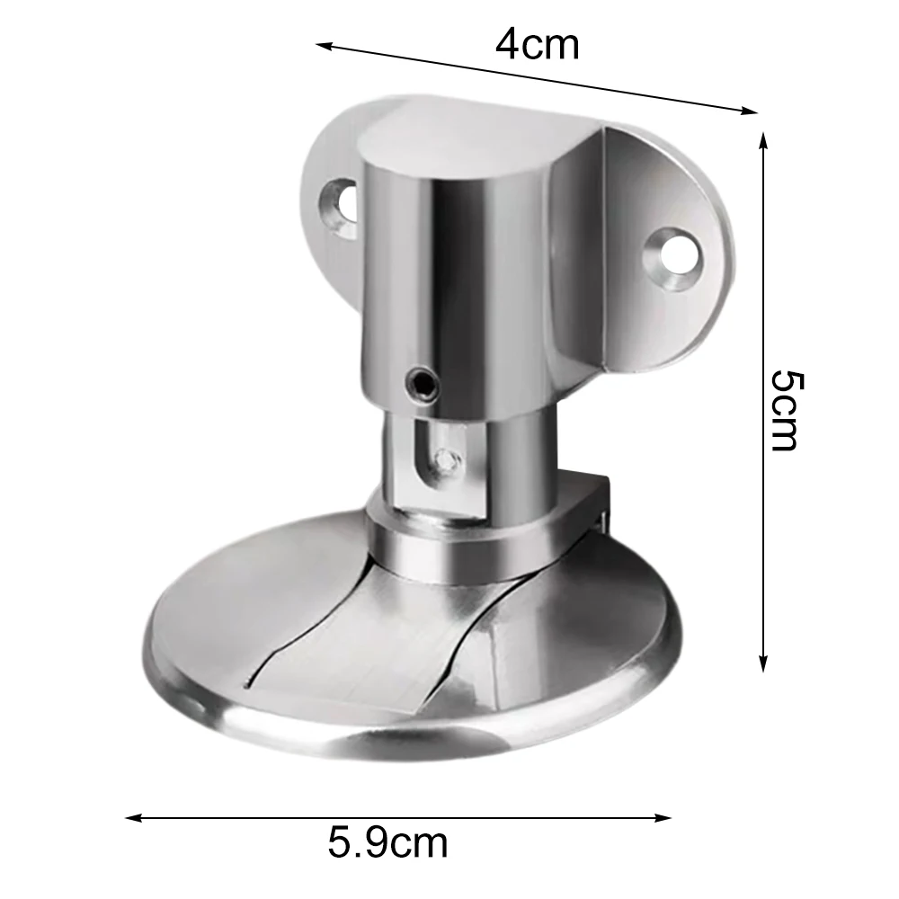 2pc Adjustable Stainless Steel Door Stop Punch-free Magnetic Anti-collision Door Stopper