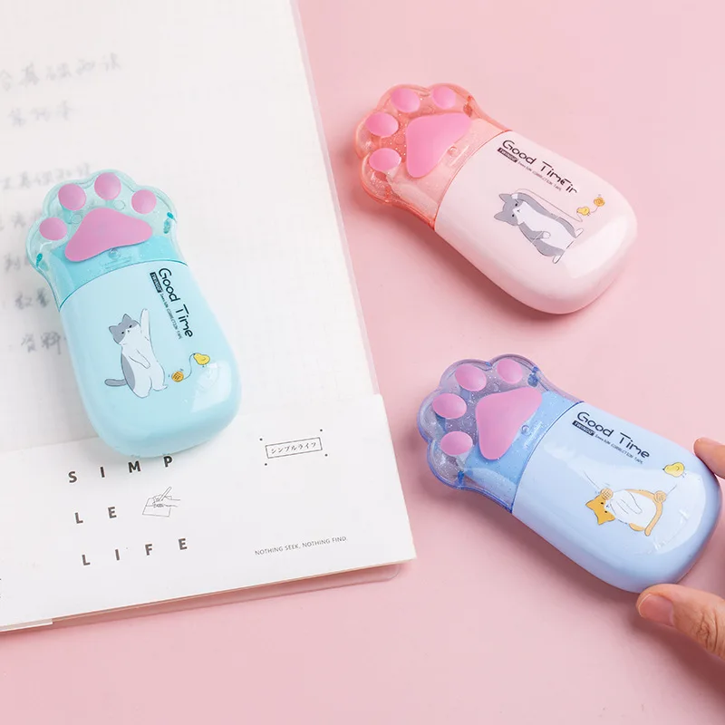Correction tape 5mmx30m Kawaii Larre Cat Paw white out school office gift