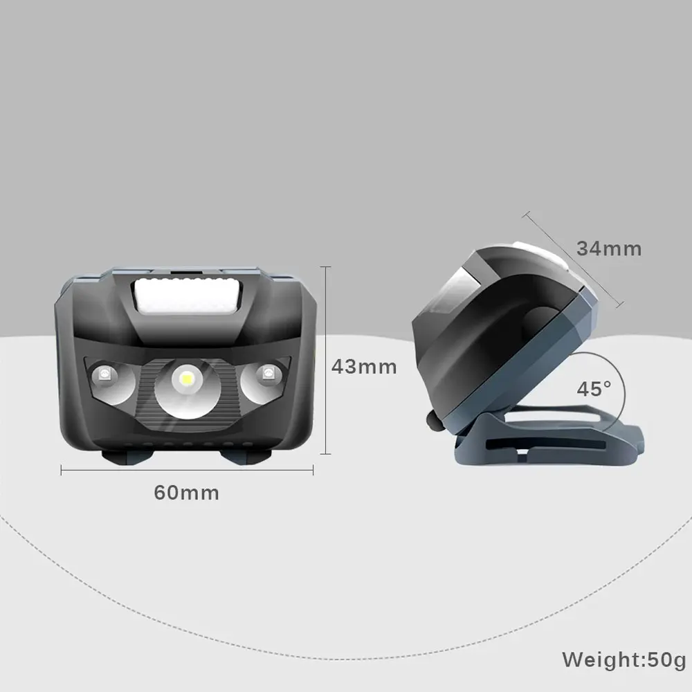 Portable light wristlight strap 4 mode LED flashlight super bright headlight headlamp flash torch lanterna use AAA battery