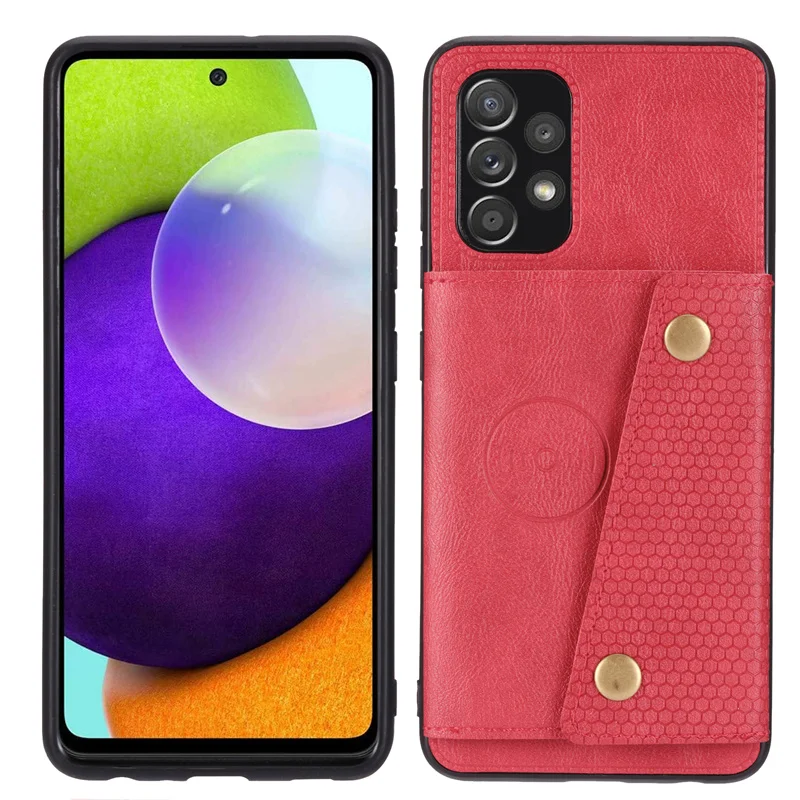 Premium PU Leather Wallet Phone Case with Magnetic Car Holder and Card Slots, Stand Cover