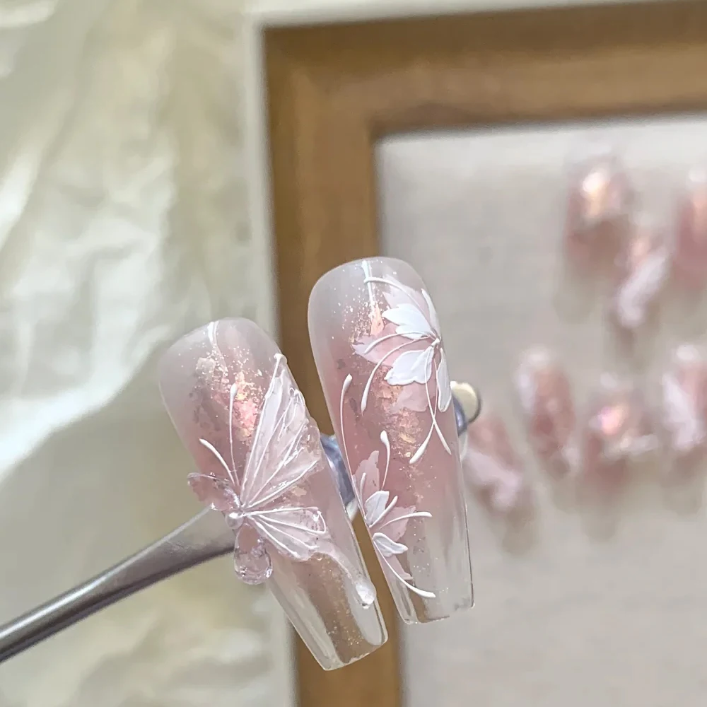 나비, 꽃, 패턴 인쇄 네일 스탬핑 플레이트, 강철 네일 스탬프, 기하학 템플릿 스텐실, 빅 사이즈 9.5x14.5cm, 1 개