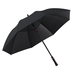 Dual - Use UV Protection Sunshade & Rain Umbrella with Built - In Fan - Iron (Black)