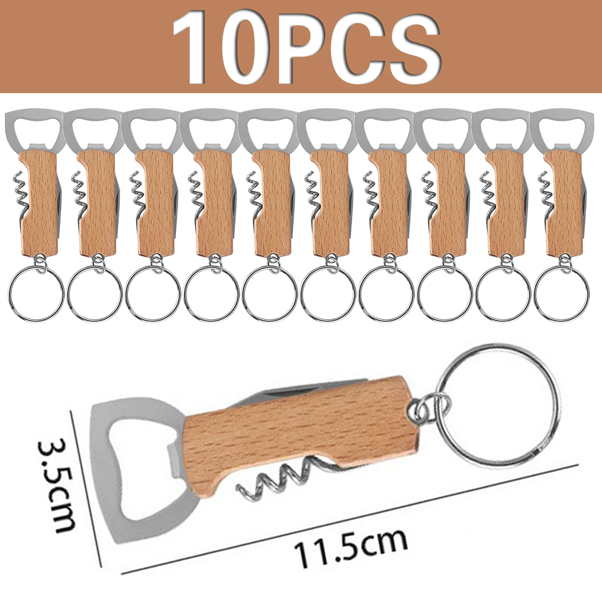 Outdoor Portable Bottle Opener 10Pcs Multi-function Key Chain Knife Small Gift Wine Opener Wine Beer beer bottle opener keychain