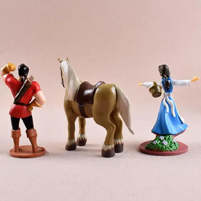 Disney Beauty And The Beast Cartoon Model Action Figure Anime Model Decoration Cake Collection Figurine Toys Gifts For Children 4